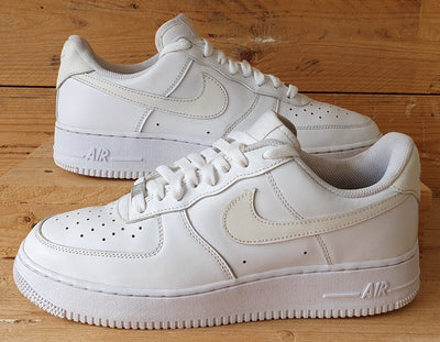 Nike Air Force 1 Low Leather Trainers UK8/US10.5/EU42.5 DD8959-100 Triple White