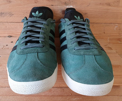 Adidas Gazelle Low Suede Trainers UK12/US12.5/EU47 BZ0033 Trace Green Black