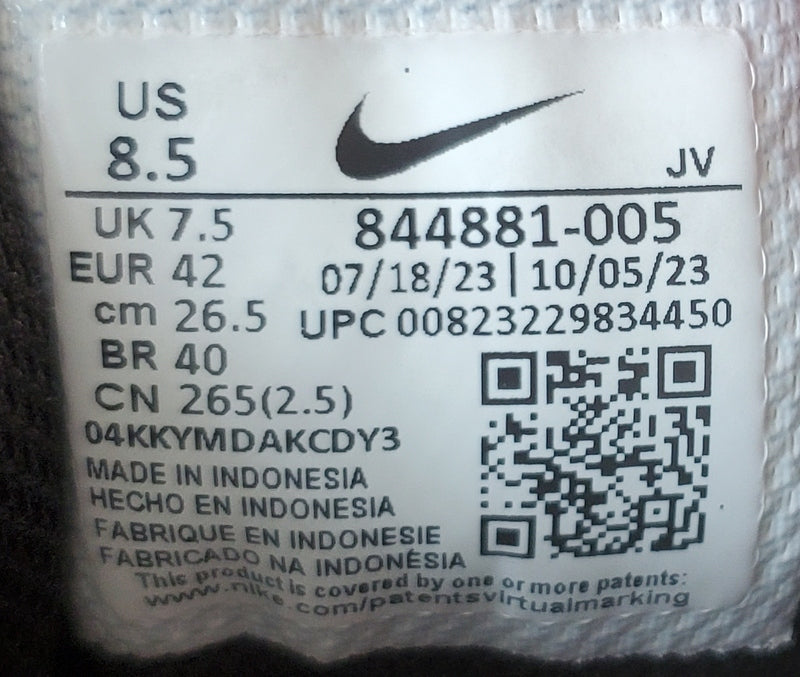 Nike Court Borough Premium Low Trainers UK7.5/US8.5/EU42 84481-005 Black/Grey