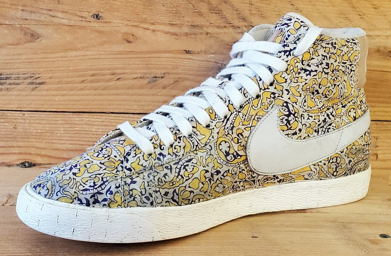 Nike Blazer Liberty Mid Textile Trainers UK9/US11.5/EU44 529037-700 Yellow/White