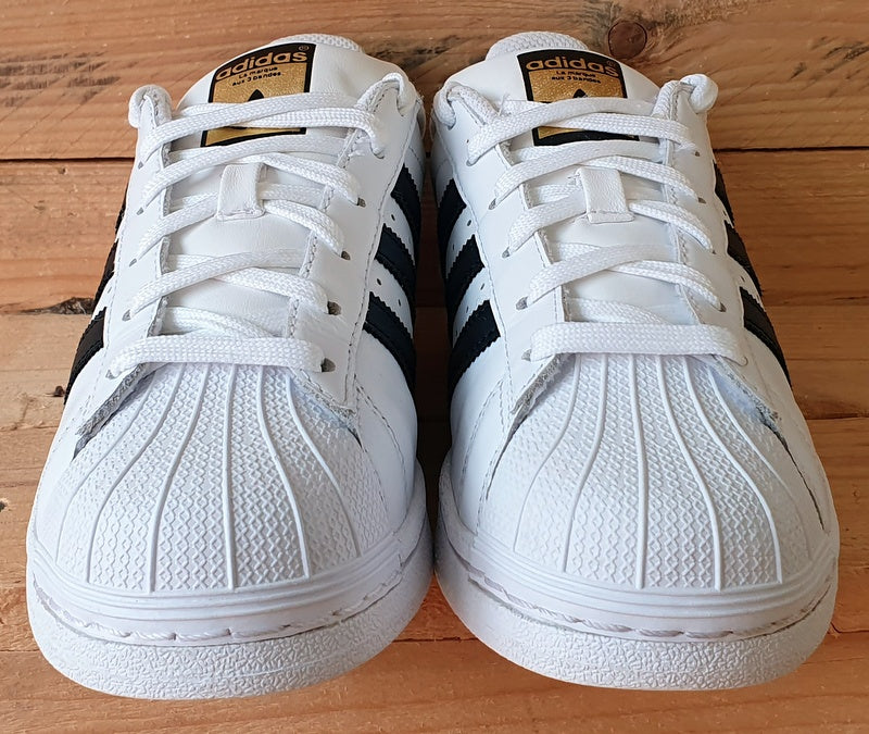 Adidas Superstar Leather Trainers UK4/US4.5/EU36.5 C77124 Cloud White/Core Black