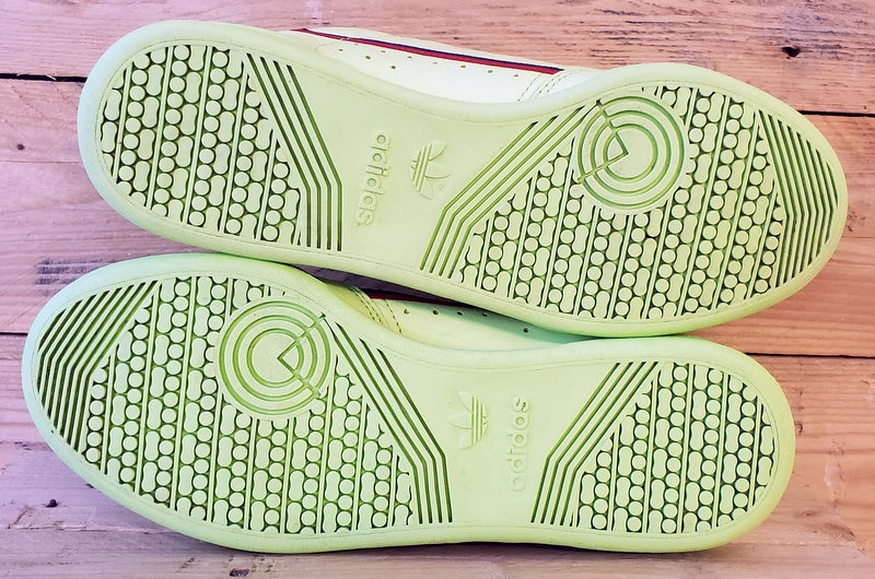 Adidas Continental 80 Leather Trainers UK7.5/US8/EU41 B41675 Semi Frozen Yellow