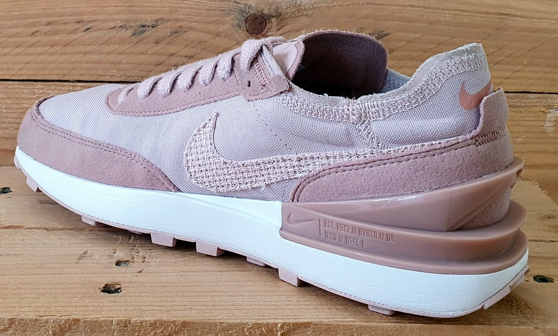 Nike Waffle One Low Textile/Suede Trainers UK6/US8.5/EU40 DM7604-600 Pink Oxford