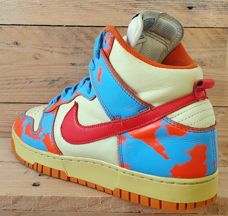 Nike Dunk High 1985 Trainers UK8.5/US9.5/EU43 DD9404-800 Acid Wash Blue Orange