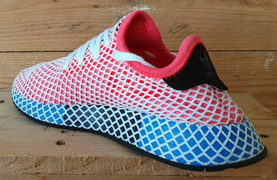 Adidas Deerupt Low Textile Trainers UK6/US6.5/EU39 CQ2624 Solar Red Bluebird