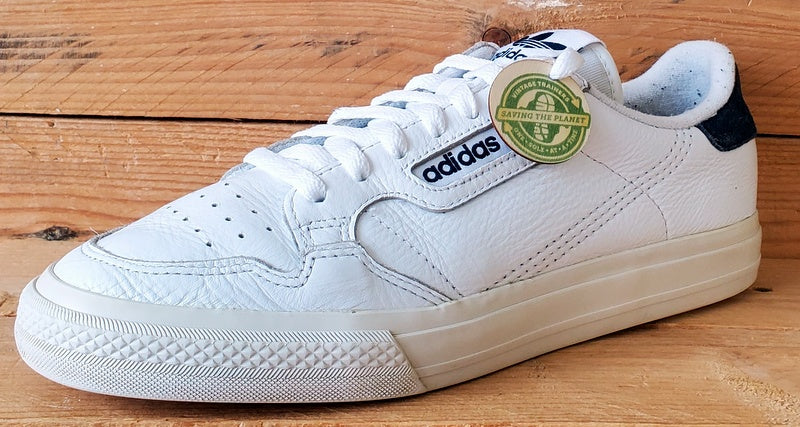 Adidas Continental Vulc Low Leather Trainers UK8/US8.5/EU42 EG4588 White/Navy
