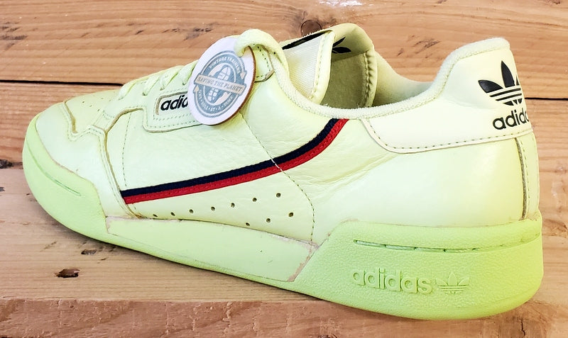 Adidas Continental 80 Leather Trainers UK8/US8.5/EU42 B41675 Semi Frozen Yellow