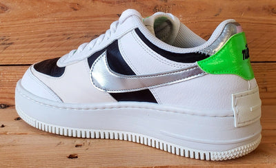 Nike Air Force 1 Shadow Leather Trainers UK5.5/US8/EU39 DN8006-100 White/Black