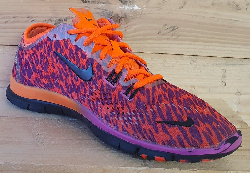 Nike Free 5.0 TR Fit 4 Trainers 647564 500 Orange Purple Black UK5 US7.5 E38.5 VintageTrainers