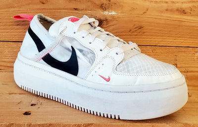 Nike Court Vision Alta Low Textile Trainers UK5/US7.5/EU38.5 CW6536-103 White