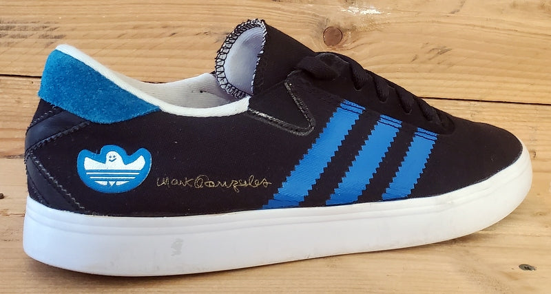 Adidas Gonz Pro Low Canvas Trainers UK9/US9.5/EU43 G98162 Black/Blue