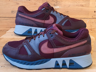 Nike Air Stab Low Textile Trainers UK8/US9/EU42.5 709009-664 Burgundy/Blue