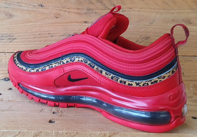 Nike Air Max 97 Low Trainers UK8/US10.5/EU42.5 BV6113-600 Leopard Pack Red