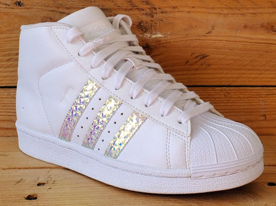 Adidas Pro Model Superstar Leather Trainers UK4.5/US5/EU37 CG3595 White