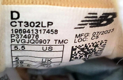 New Balance CT302 Low Leather Trainers UK5/US5.5/EU38 CT302LP White/Grey
