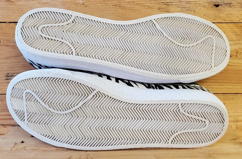Nike Blazer Low Canvas Trainers UK10/US11/EU45 371760-130 White/Black/Zebra