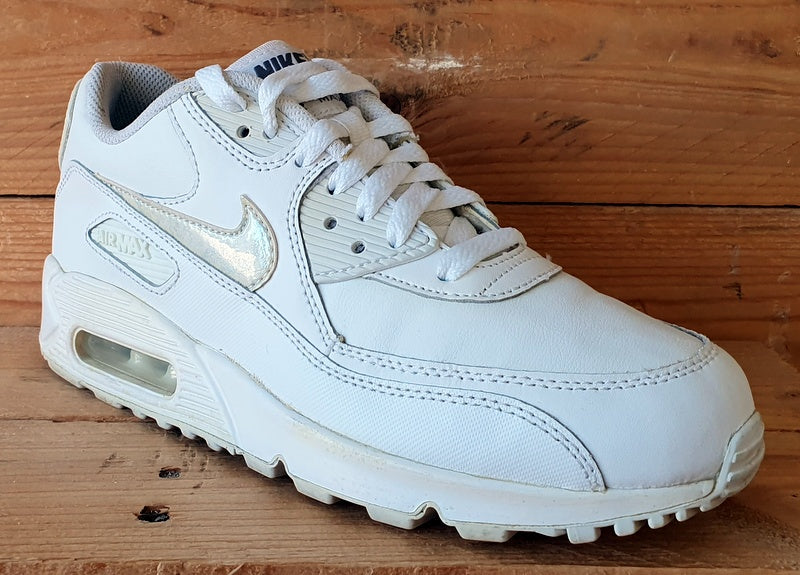 Nike Air Max 90 LTR Low Leather Trainers UK5/US5.5Y/EU38 724821-100 White