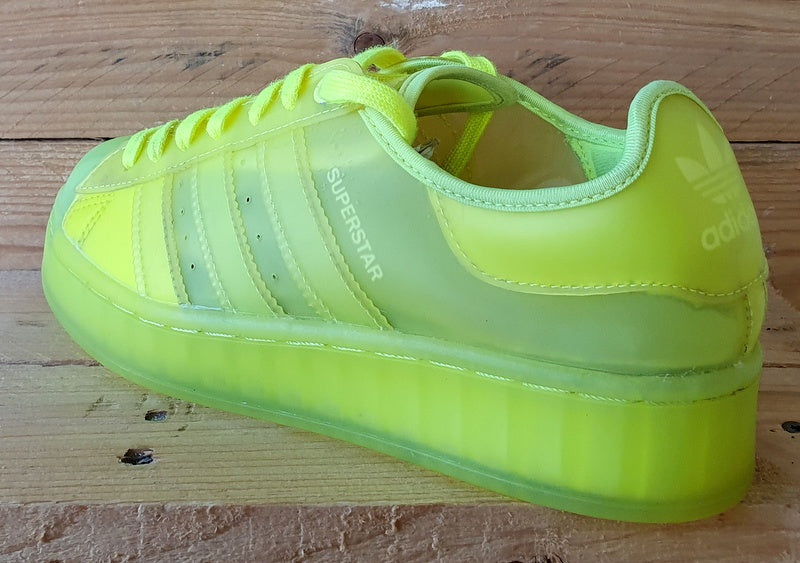 Adidas Originals Superstar Jelly Low Trainers UK6/US7.5/EU39 FX2987 Solar Yellow