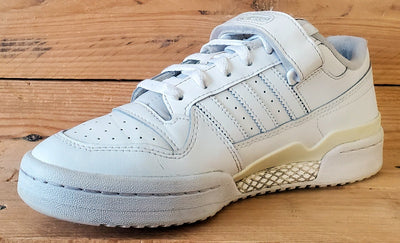 Adidas Forum Low Leather Trainers UK6/US6.5/EU39 FY7973 Triple White