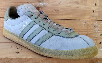 Adidas Topanga Low Suede Trainers UK10/US10.5/EU44.5 S75503 Grey/Green gum