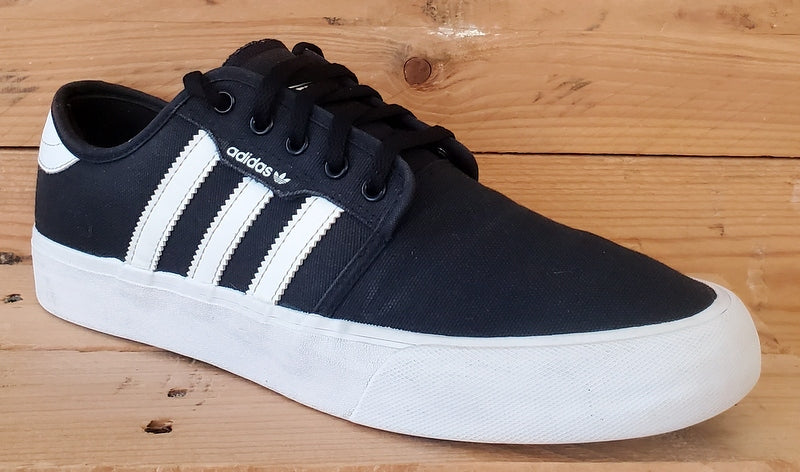 Adidas Seeley XT Low Canvas Trainers UK9.5/US10/EU44 GZ8568 Black/White/Gum