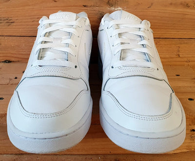 Nike Ebernon Low Leather Trainers UK8/US9/EU42.5 AQ1775-100 Triple White