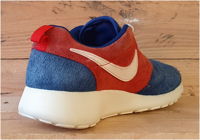 Nike Roshe Run Premium Suede Trainers UK3.5 US6 EU36.5 532570 400 Blue Red