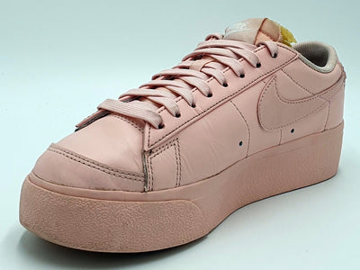 Nike Blazer Low Platform Leather Trainers DJ0292-600 Pink UK4/US6.5/EU37.5