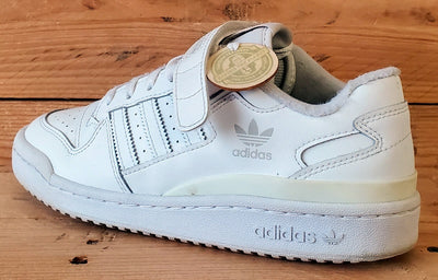 Adidas Forum Low Leather Trainers UK6/US6.5/EU39 FY7973 Triple White