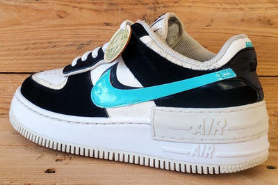 Nike Air Force 1 Shadow Leather Trainers UK6/US8.5/EU40 CZ7929-100 White/Black