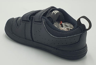 Nike Pico 5 Low Leather Kids Trainers AR4162-001 Triple Black UK6.5/US7C/EU23.5