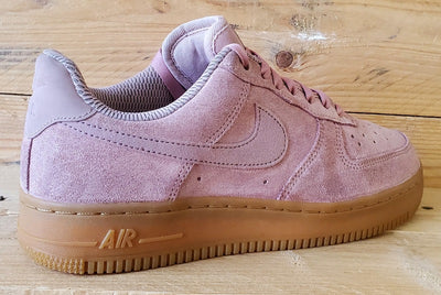 Nike Air Force 1 Low Suede Trainers UK4.5/US7/EU38 AA0287-600 Particle Pink/Gum