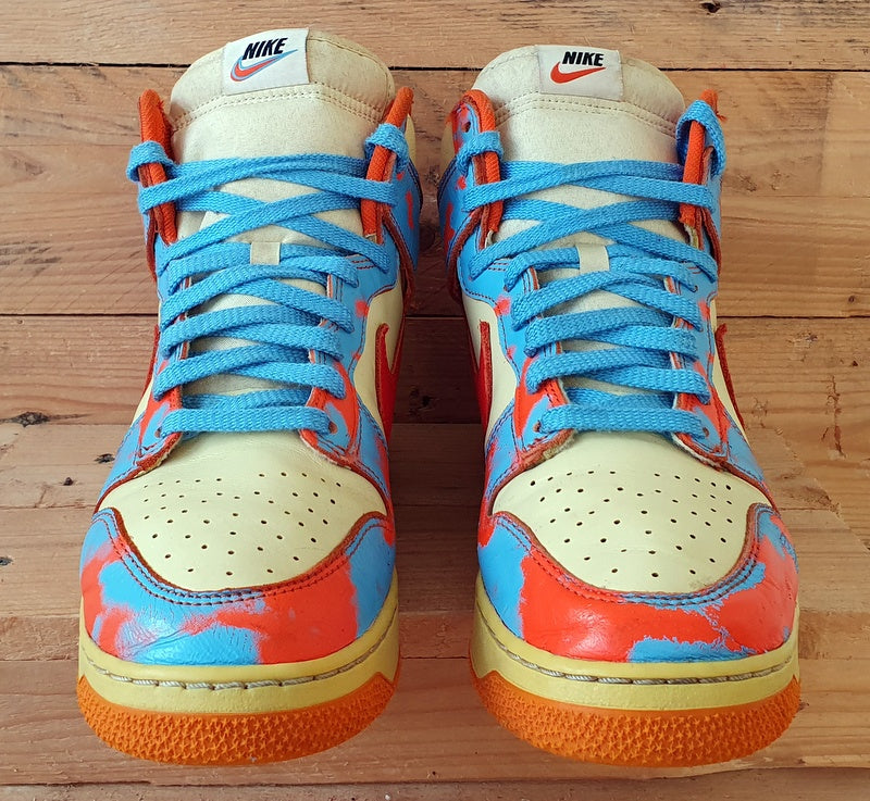 Nike Dunk High 1985 Trainers UK8.5/US9.5/EU43 DD9404-800 Acid Wash Blue Orange