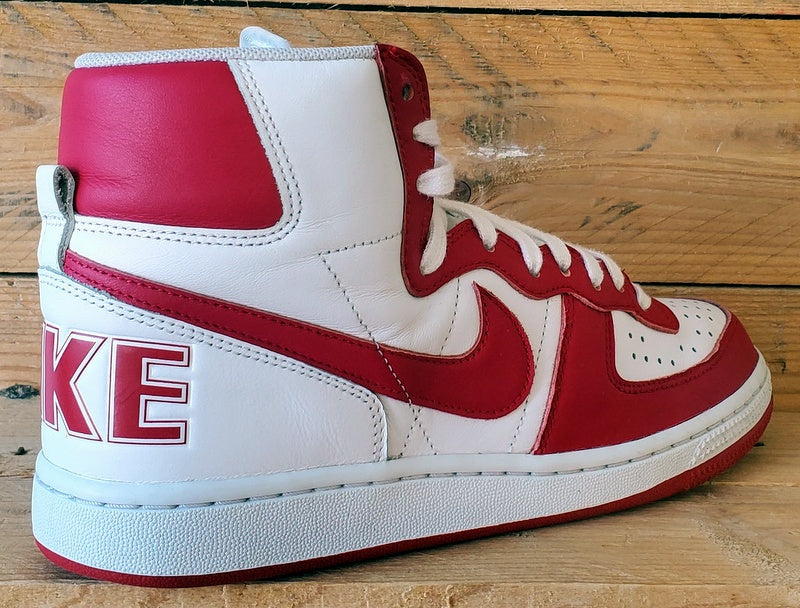 Nike Terminator Mid Leather Trainers UK8/US9/EU42.5 FJ4454-100 White/Red