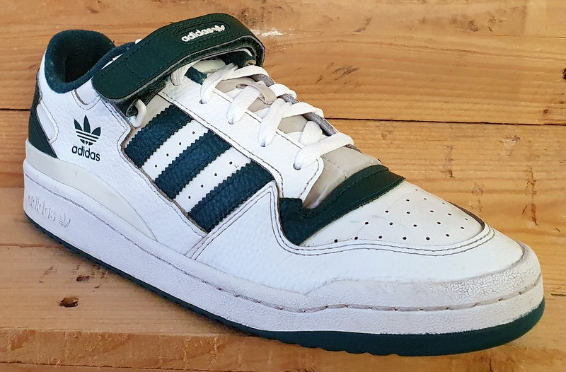 Adidas Originals Forum Low Leather Trainers UK9/UK9.5/EU43 GY5835 White/Green