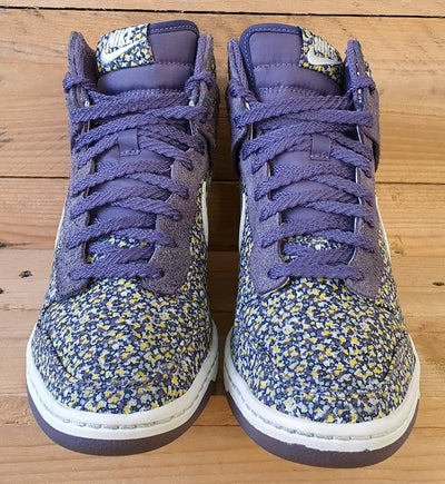 Nike X Libery Of London Dunk Hi Wedge Trainers UK5/US7.5/E38.5 540859-500 Purple