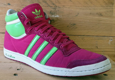 Adidas Originals Sleek Series Mid Trainers UK7/US8.5/EU40.5 G19594 Pink/Green