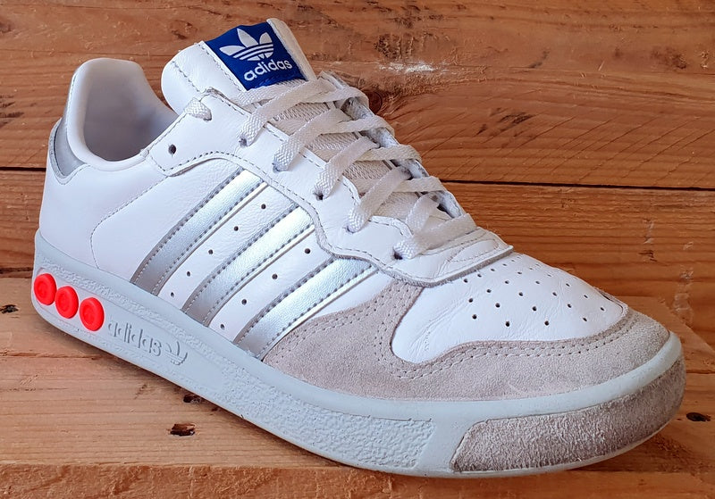 Adidas Originals G.S. Low Trainers UK8/US8.5/EU42 H01818 White/Silver Metallic