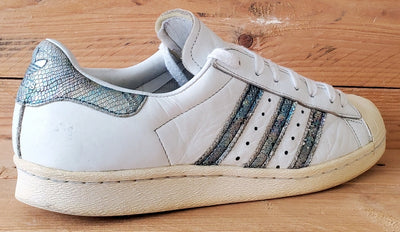 Adidas Superstar Low Leather Trainers UK8/US8.5/EU42 BZ0148 White/Iridescent