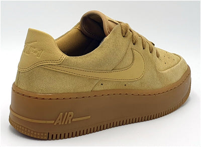 Nike Air Force 1 Sage Low Suede Trainers CT3432-700 Club Gold UK5/US7.5/EU38.5