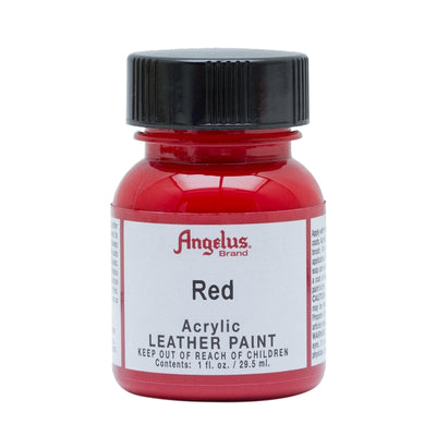 Angelus Acrylic Leather Paint - Red- 1fl oz / 30ml - Custom Sneakers
