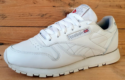 Reebok Classic Low Leather Trainers UK5.5/US8/EU38.5 059503 White/Grey