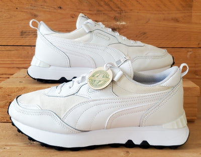 Puma Rider FV Low Textile/Leather Trainers UK6/US7/EU39 387172-02 White