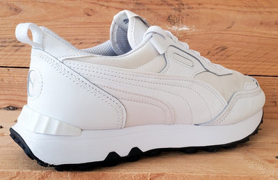 Puma Rider FV Low Textile/Leather Trainers UK6/US7/EU39 387172-02 White