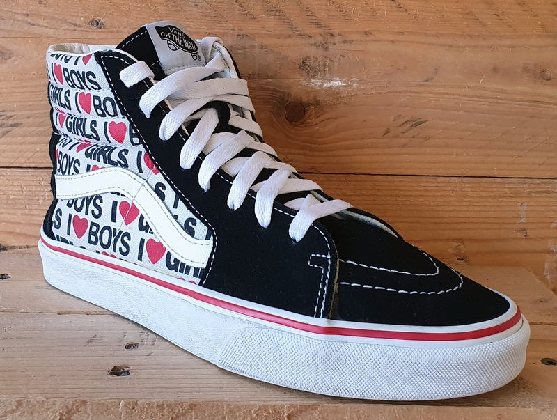 Vans Off The Wall Mid Canvas/Suede Trainers UK6/US8.5/EU39 507452 Black/Red