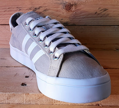 Adidas Court Vantage Low Canvas Trainers UK5/US5.5/EU38 S78763 Grey/White