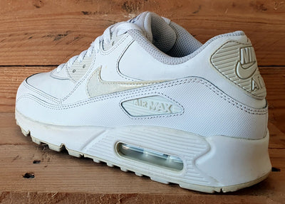 Nike Air Max 90 LTR Low Leather Trainers UK5/US5.5Y/EU38 724821-100 White