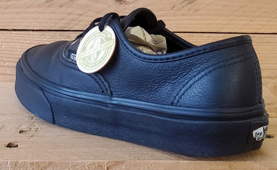 Vans Off The Wall Low Leather Trainers UK3.5/US6/EU36 500714 Triple Black