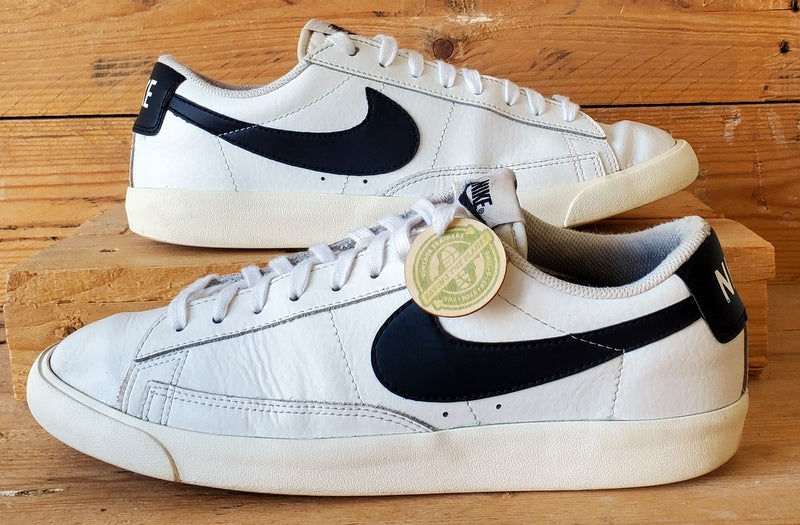 Nike Blazer Low Leather Trainers UK8/US9/EU42.5 CT6377-101 White/Black