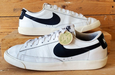 Nike Blazer Low Leather Trainers UK8/US9/EU42.5 CT6377-101 White/Black